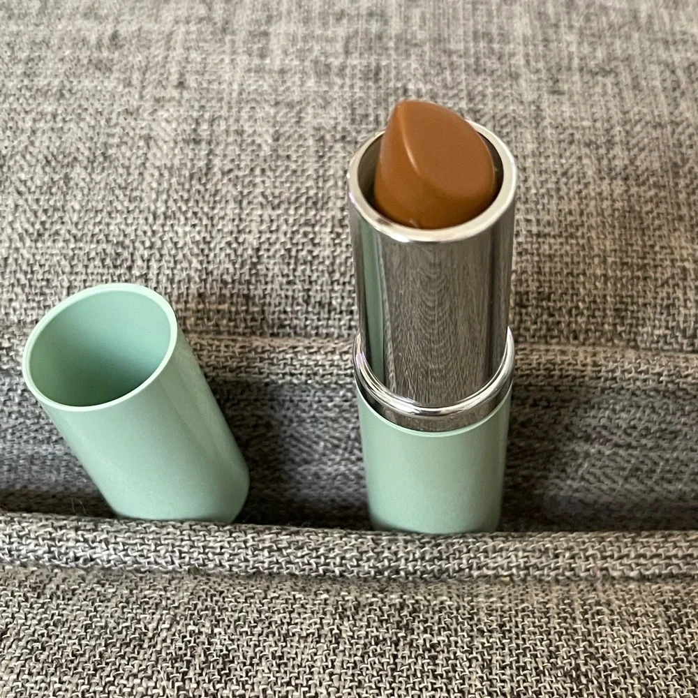 Clinique Sun Buffer Spf 15 Lipstick Full Size Green Tube BLUSHING BUFF NEW